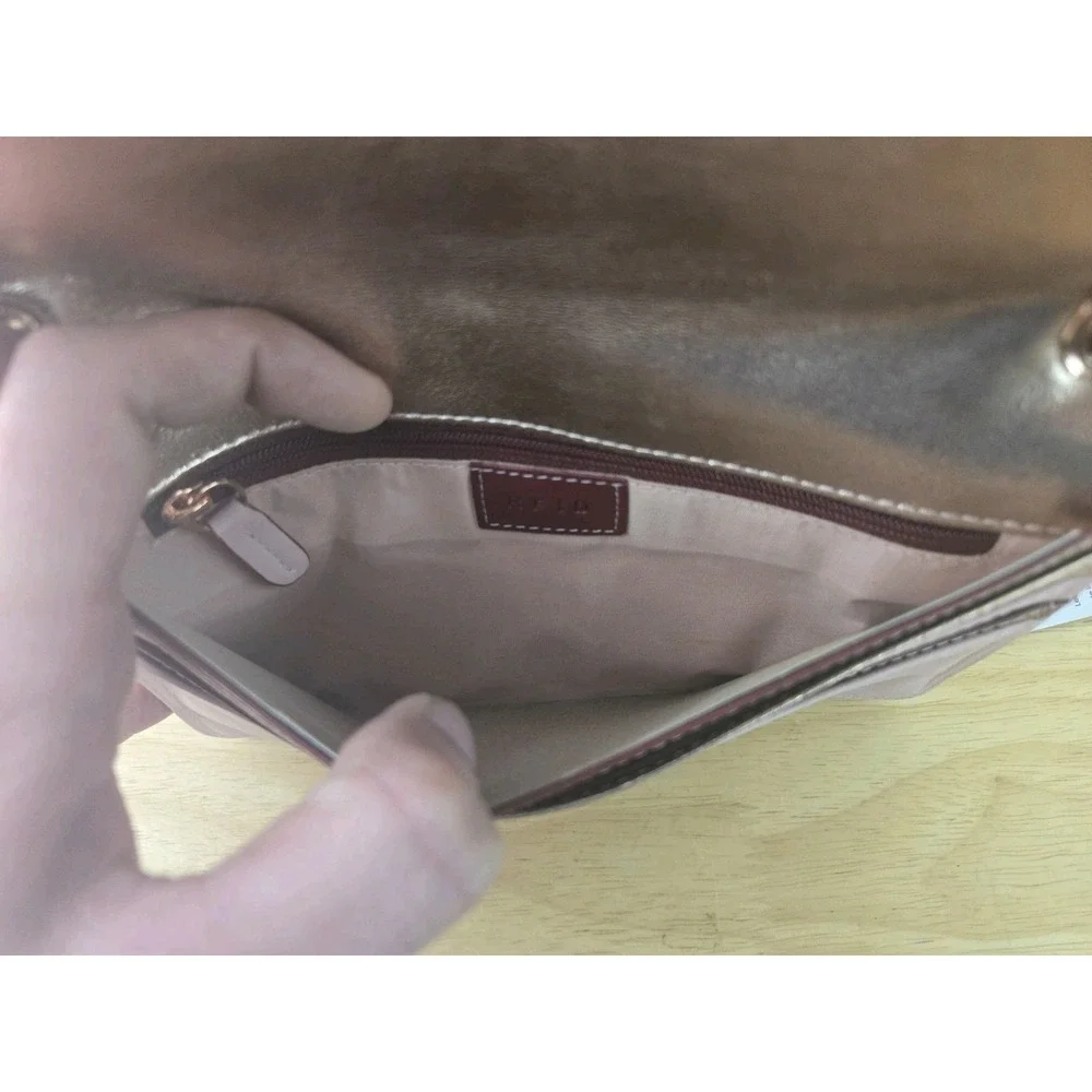 ili New York‎ Leather Clutch Crossbody Bag RFID